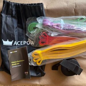 ACEPOW Fitness Resistance Band Set - Multicolor